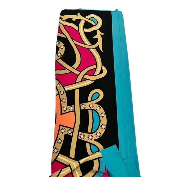 Nicole Miller heritage scarf print size M - Picture 9 of 9